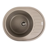 Гранітна мийка для кухні Platinum 6250 SOUL матовий Титан