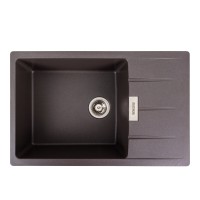 Гранітна мийка для кухні Platinum 7850 ROMA матовий Гренадін