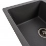 Гранітна мийка для кухні Platinum 6250 ZIRKONE матовий сірий мусон