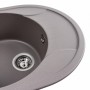 Гранітна мийка для кухні Platinum 5847 ONYX матова Дюна