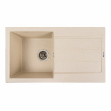 Гранітна мийка для кухні Platinum 7843 SOLID матовий Пісок