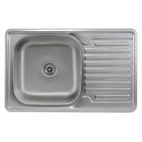 Кухонна мийка з нержавіючої сталі Platinum САТИН 7850 (0,8/180 мм)