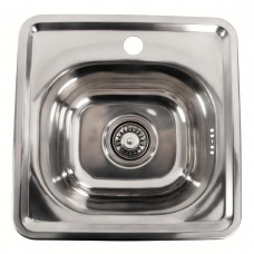 Кухонна мийка з нержавіючої сталі Platinum 4848 ПОЛІРОВКА (0,6/170 мм)