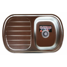 Кухонна мийка з нержавіючої сталі Platinum 7749 САТИН (0,8/180 мм)