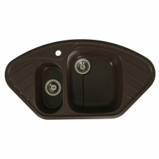 Гранітна мийка для кухні Platinum 9250UW LARGO глянець Мокко