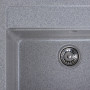 Гранітна мийка для кухні Platinum 5751 NIKA глянець Сіра