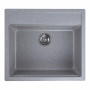 Гранітна мийка для кухні Platinum 5751 NIKA глянець Сіра