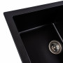 Гранітна мийка для кухні Platinum 7850 TROYA матова Чорна