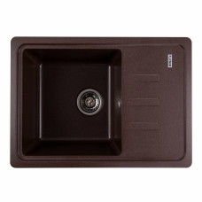 Гранітна мийка для кухні Platinum 6243 LIANA матова Мокко