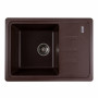 Гранітна мийка для кухні Platinum 6243 LIANA матова Мокко