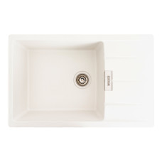 Гранітна мийка для кухні Platinum 7749 ROMA матова (білосніжна)