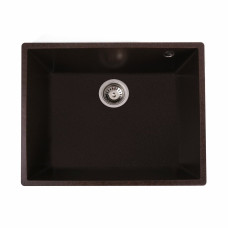 Гранітна мийка для кухні Platinum 5444 OASIS матова Мокко