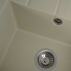 Гранітна мийка для кухні Platinum 5851 ARIA матова Айворі