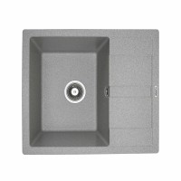 Гранітна мийка для кухні Platinum 5851 ARIA матова Сіра