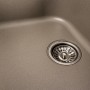 Гранітна мийка для кухні Platinum 7950 Equatoria матовий Титан