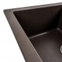 Гранітна мийка для кухні Platinum 7850W TOSKANA матова Темна скеля