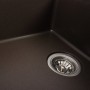 Гранітна мийка для кухні Platinum 7850 ROMA матова Темна скеля
