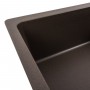 Гранітна мийка для кухні Platinum 7850 ROMA матова Темна скеля