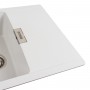 Гранітна мийка для кухні Platinum 6250 ZIRKONE матова білосніжна