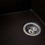 Гранітна мийка для кухні Platinum 6250 ZIRKONE матова Темна скеля