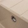 Гранітна мийка для кухні Platinum 7843 SOLID матовий Сафарі