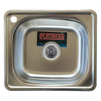 Кухонна мийка з нержавіючої сталі Platinum 4842 ДЕКОР (0,6/160 мм)