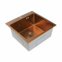Кухонна мийка Platinum Handmade PVD мідь 500x500x220 (3,0/1,5 мм корзина та дозатор в комплекті)