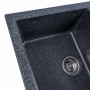 Гранітна мийка для кухні Platinum 7850 TROYA матова Графіт