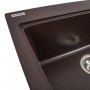 Гранітна мийка для кухні Platinum 5852 VESTA матова Мокко