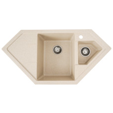 Гранітна мийка для кухні Platinum 9950 PANDORA матова Сафарі