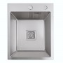 40*50 Мийка нержавійка Platinum Handmade HSB (квадратний сифон 3,0/1,0)
