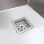 40*50 Мийка нержавійка Platinum Handmade HSB (квадратний сифон 3,0/1,0)