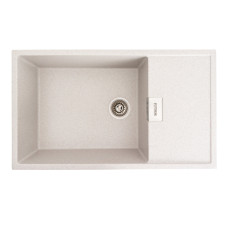 Гранітна мийка для кухні Platinum 8650 DIAMOND матова (топаз)