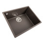 Гранітна мийка для кухні Platinum 5444 OASIS матова Темна скеля