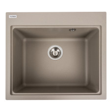 Гранітна мийка для кухні Platinum 5852 VESTA матовий Титан