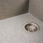 Гранітна мийка для кухні Platinum 7950 AZURIT матовий Сірий