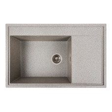 Гранітна мийка для кухні Platinum 7950 AZURIT матовий Сірий