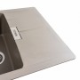 Гранітна мийка для кухні Platinum 6250 ZIRKONE матовий Титан