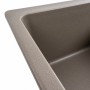 Гранітна мийка для кухні Platinum 6250 ZIRKONE матовий Титан