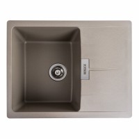 Гранітна мийка для кухні Platinum 6250 ZIRKONE матовий Титан
