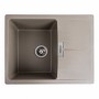 Гранітна мийка для кухні Platinum 6250 ZIRKONE матовий Титан