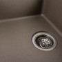 Гранітна мийка для кухні Platinum 6250 ZIRKONE матовий Титан