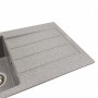 Гранітна мийка для кухні Platinum 7843 SOLID матовий Сірий