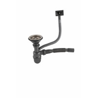 Євросифон одинарний для мийок з нержавіючої сталі