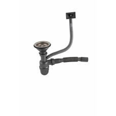 Євросифон одинарний для мийок з нержавіючої сталі