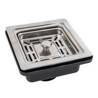 Верхня квадратна частина сифону під мийку Handmade (нержавійка)