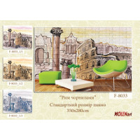 Декоративна деколь "Рим чорнилами"