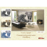 Декоративна деколь "Слон у прерії"