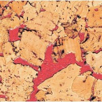 Пробковые обои HAWAI RED
