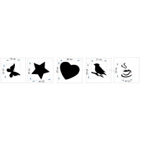 Трафареты для жидких обоев